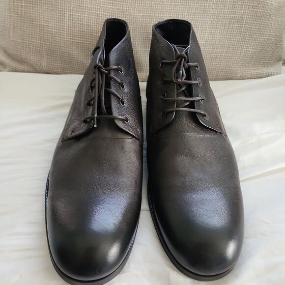 John Varvatos Chukka Boots Brown Leather Size 13 Ankle Lace Up